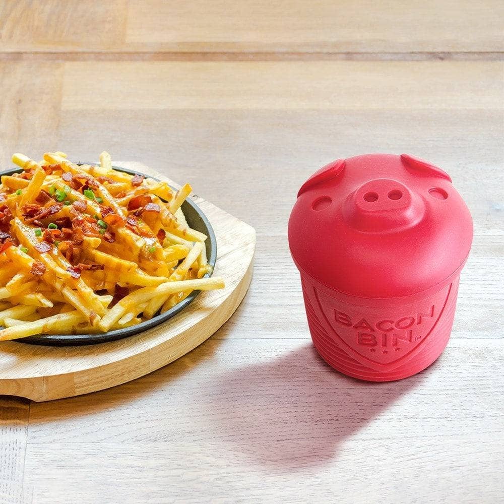 Silicone Bacon Bin Grease Saver with Strainer by Talisman