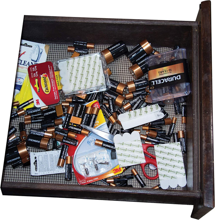 Slim Line, Compact Battery Storage Organizer with Battery Tester by Range Kleen