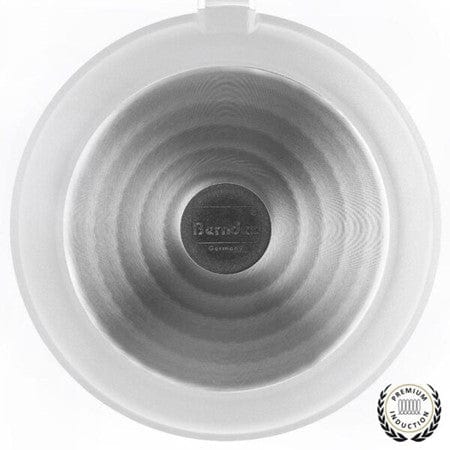 Berndes Berndes Vario Click Pearl 1.25 qt. Round Cast Aluminum Ceramic Nonstick Dutch Oven in White with Glass Lid