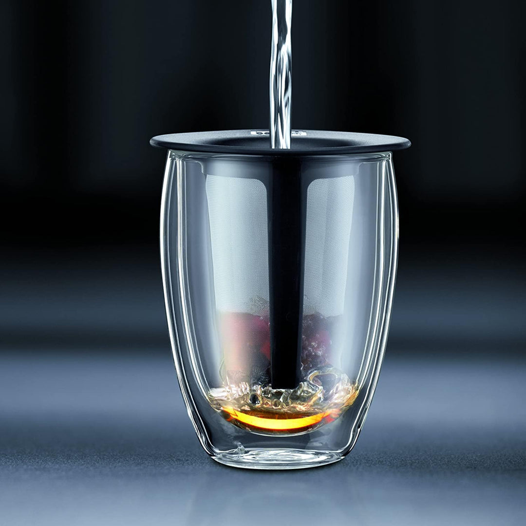 Bodum Bodum Tea Strainer with Pavina Double Wall Glass - 12 Ounce