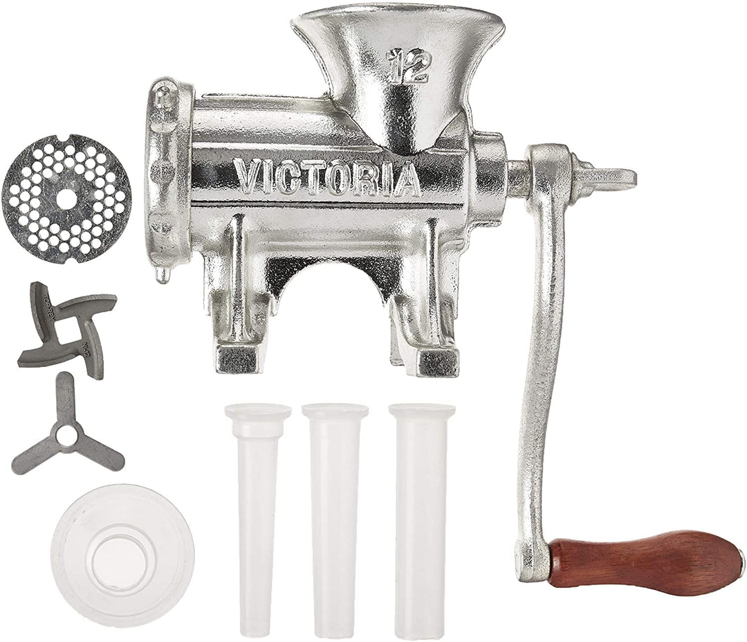 Victoria Cast Iron Meat Grinder with Table Mount