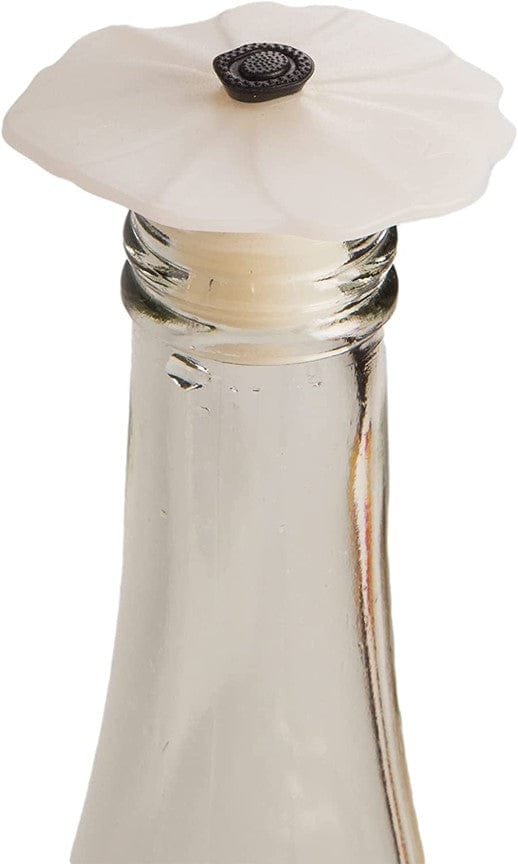 Charles Viancin Charles Viancin Poppy Wine Stopper / Bottle Stopper White