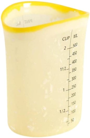 Charles Viancin Charles Viancin Citrus Silicone Measuring Cup - 1 OR 2 Cup sizes 2 Cup -Lemon