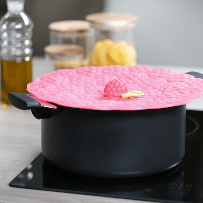 11 inch Raspberry Universal Silicone Lid by Charles Viancin