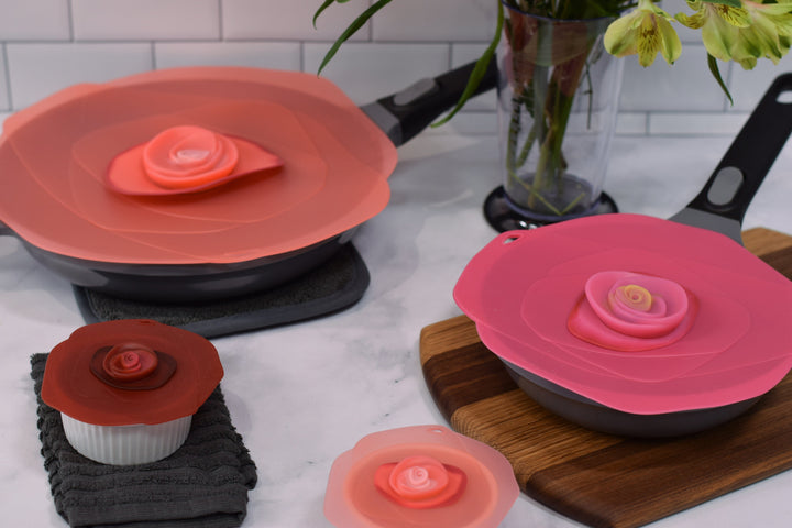 Charles Viancin Charles Viancin Rose Silicone Lid for Food Storage and Cooking