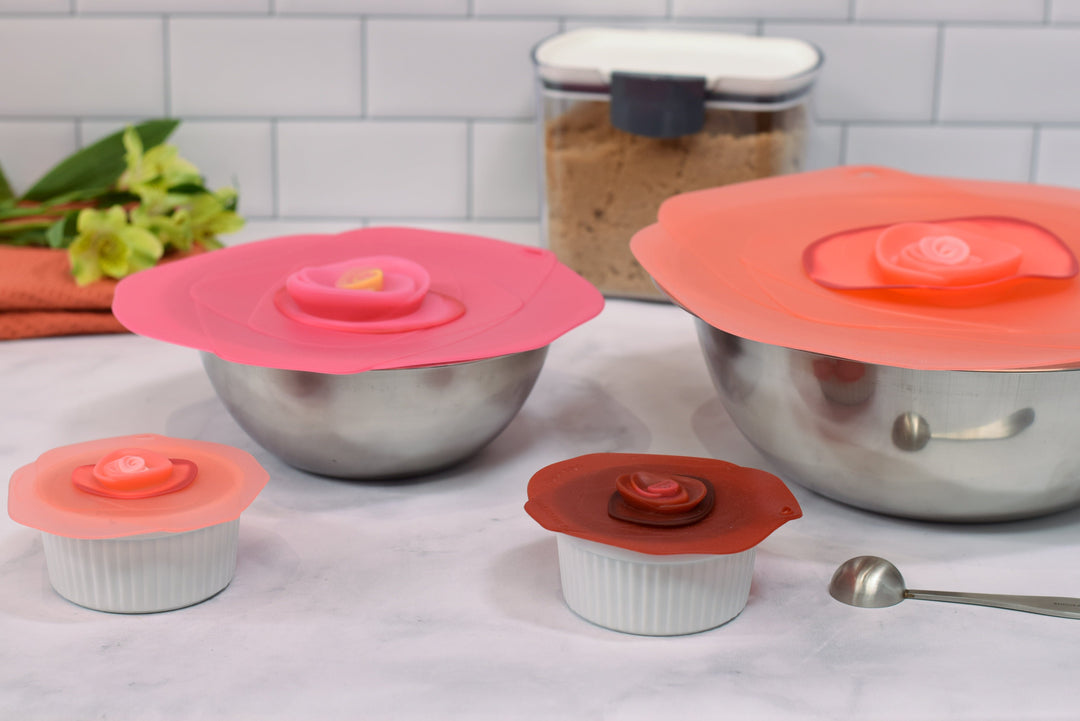 Charles Viancin Charles Viancin Rose Silicone Lid for Food Storage and Cooking
