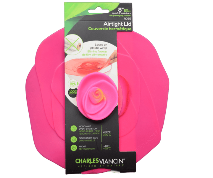 Charles Viancin Charles Viancin Rose Silicone Lids for Food Storage and Cooking