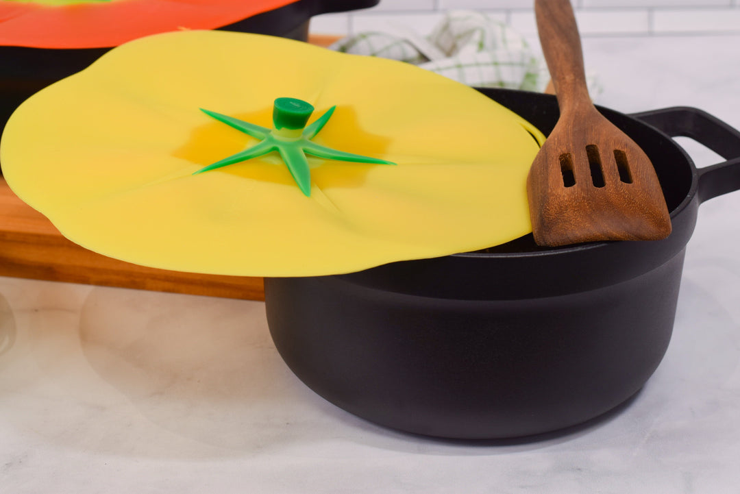 Silicone Lid Spill Stopper Cover for Pot Pan Cooking Tool Flower