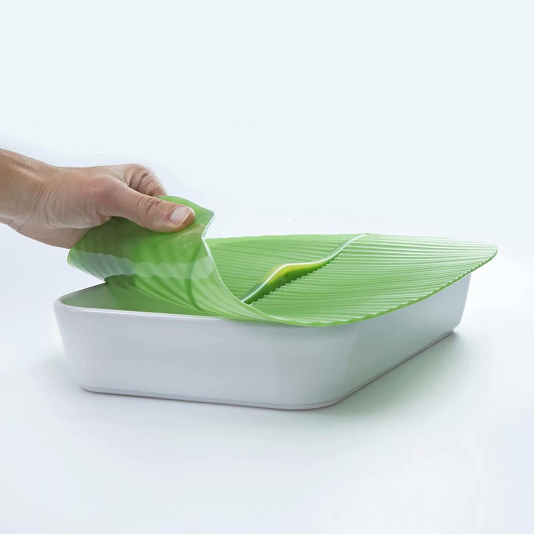 Charles Viancin Rectangular or Square Silicone Lid - Banana Leaf Design by Charles Viancin