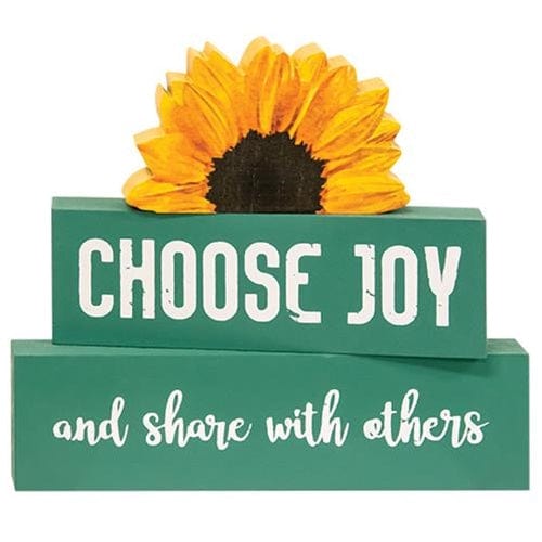 CWI Gifts Choose Joy Sunflower Stackers