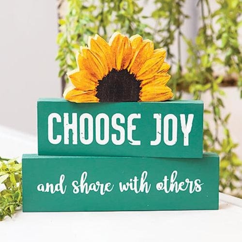 CWI Gifts Choose Joy Sunflower Stackers