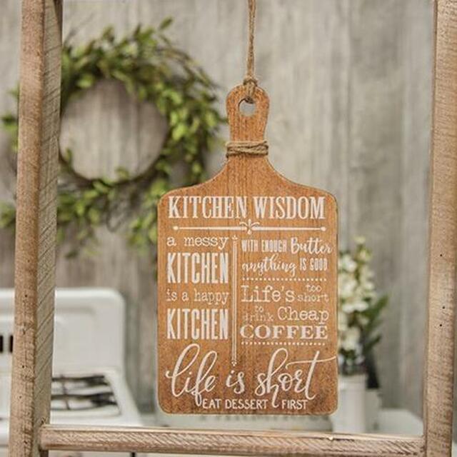 CWI Gifts CWI Gifts Kitchen Wisdom Hanging Cheese Board Decoration