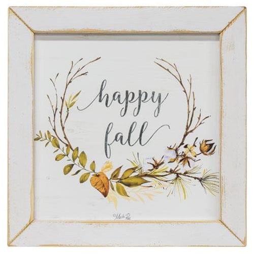 CWI Gifts Happy Fall Framed Print