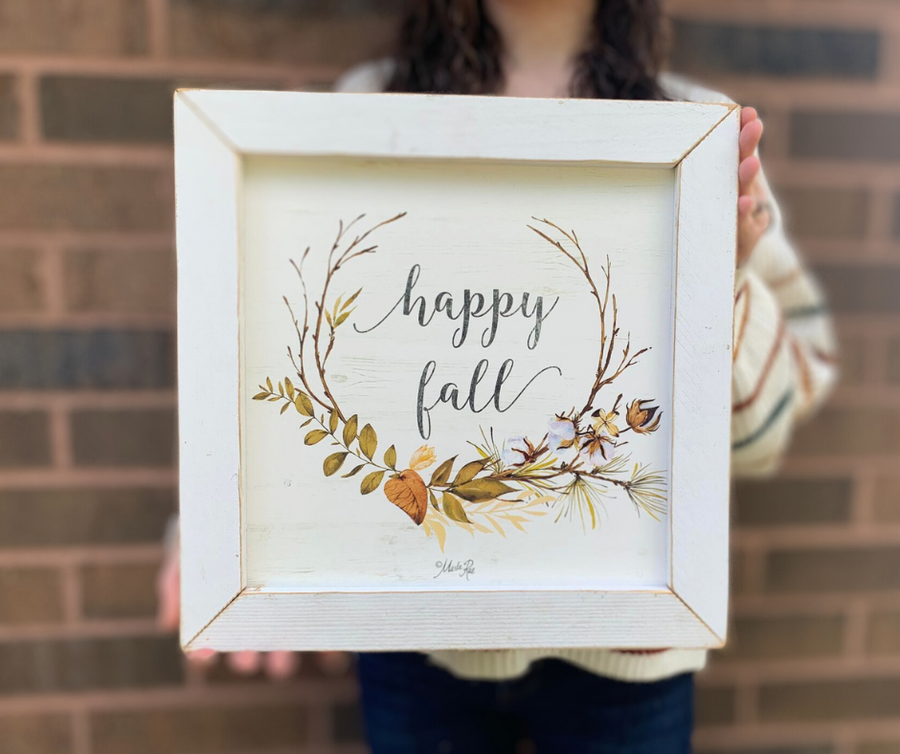 Decor Happy Fall Framed Print