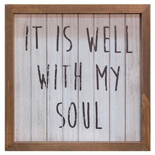 CWI Gifts It is Well With My Soul Framed Sign