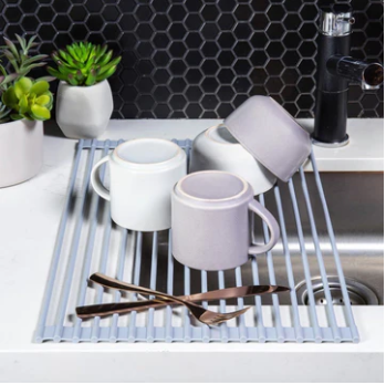 Over the Sink Dish Drainer Rack