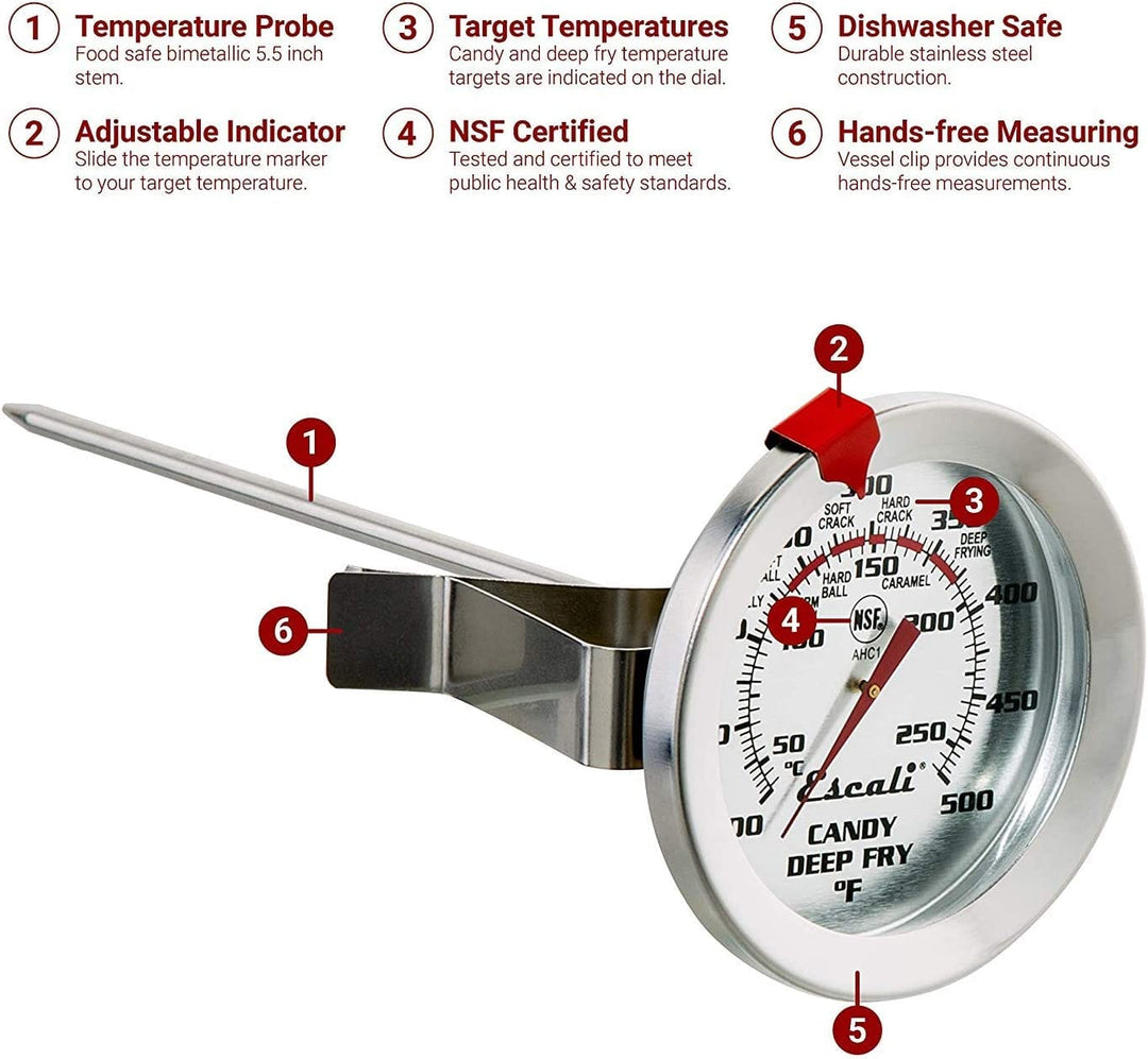 Escali Escali Candy/Deep Fry Thermometer 5.5''