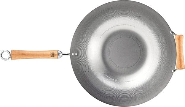 Joyce Chen Professional 14-in Carbon Steel Wok in the Cooking Pans