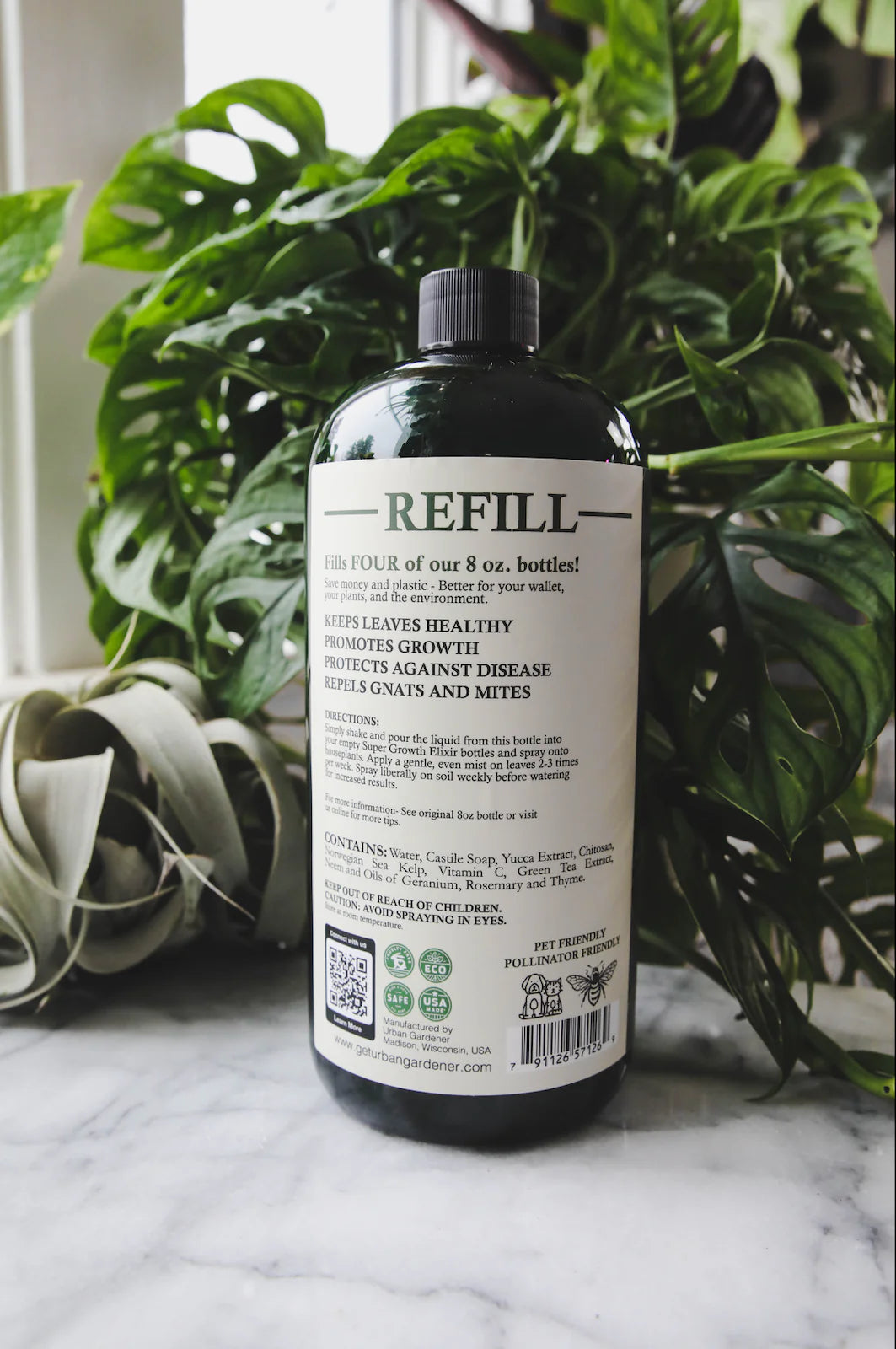 plant spray for indoor plants Leaf Radiance Shine Plant Spray by Urban Gardener, 32 Ounces