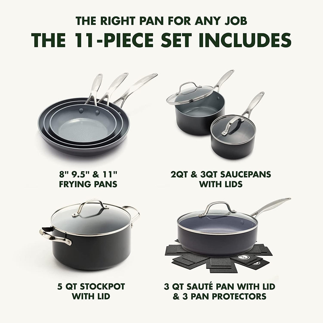 GreenPan's Diamond-Infused Cookware Set: Stunning New Colors