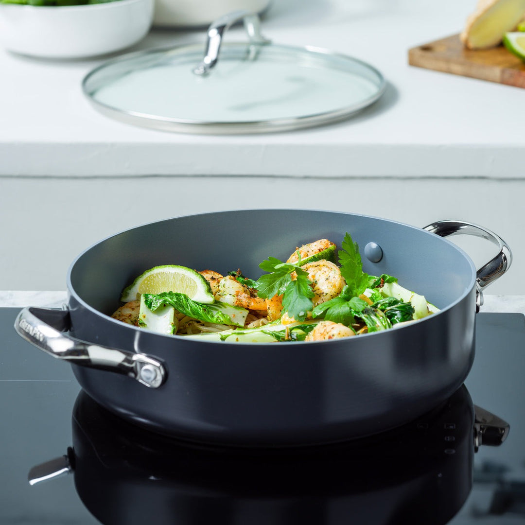 Valencia Pro Sauteuse Pan &amp; Lid by GreenPan – Kooi Housewares