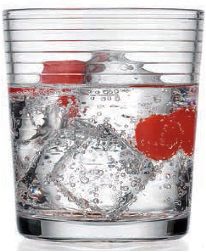 Home Essentials Halo / Solar 13 Ounce Rocks / DOF Drinking Glasses - Set of 4