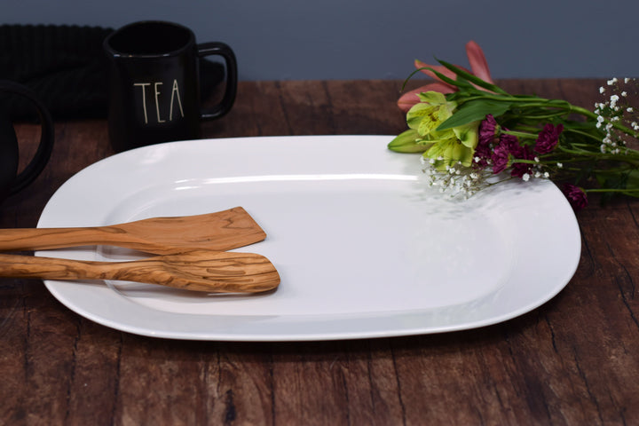 Hutzler Hutzler White Melamine Serving Platter 19 Inches