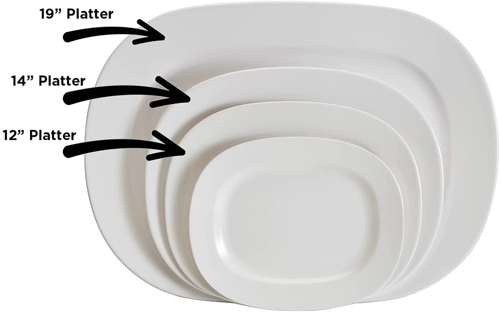 Hutzler Hutzler White Melamine Serving Platter