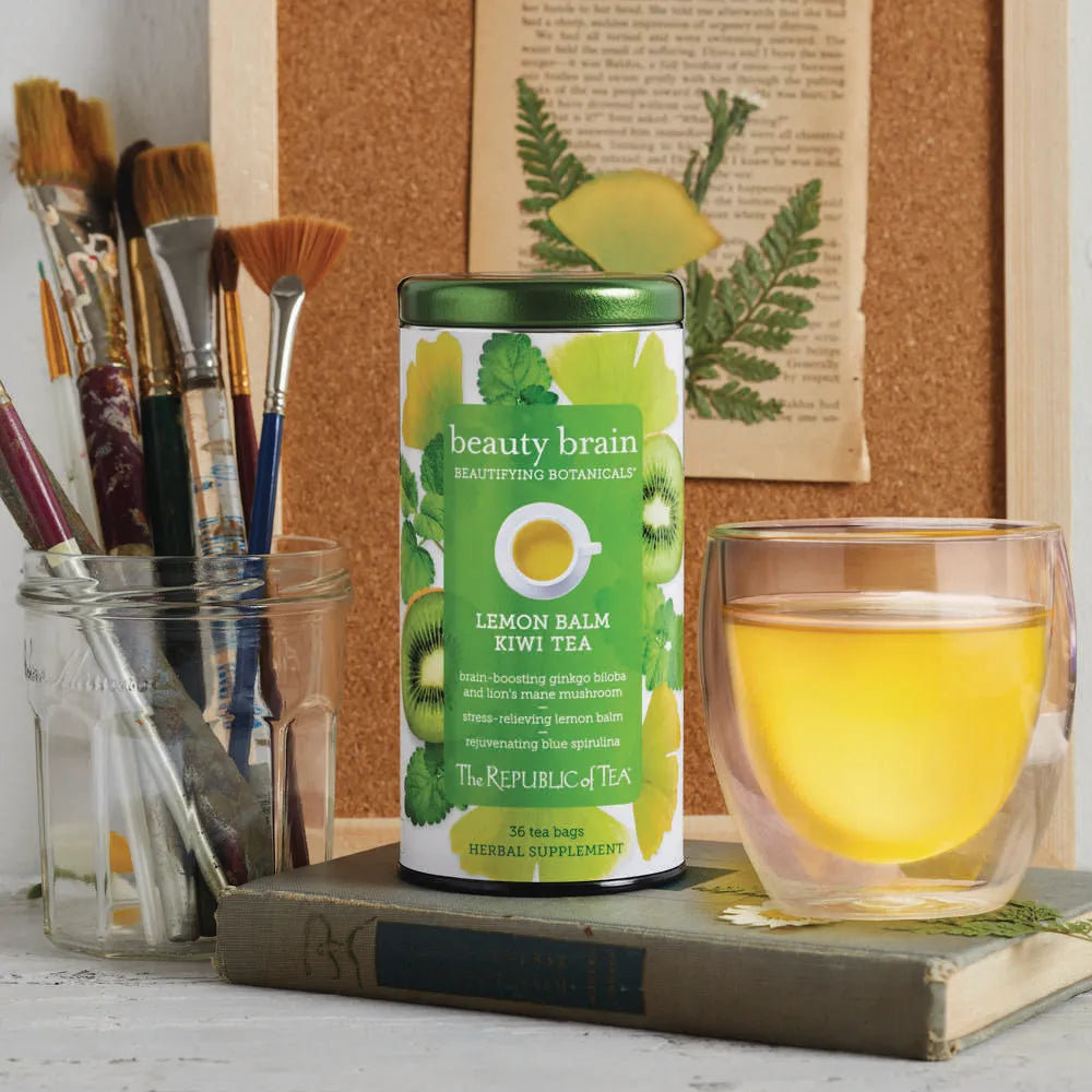 Organic Lemon Balm Kiwi Caffeine Free Herbal Tea by Republic of Tea