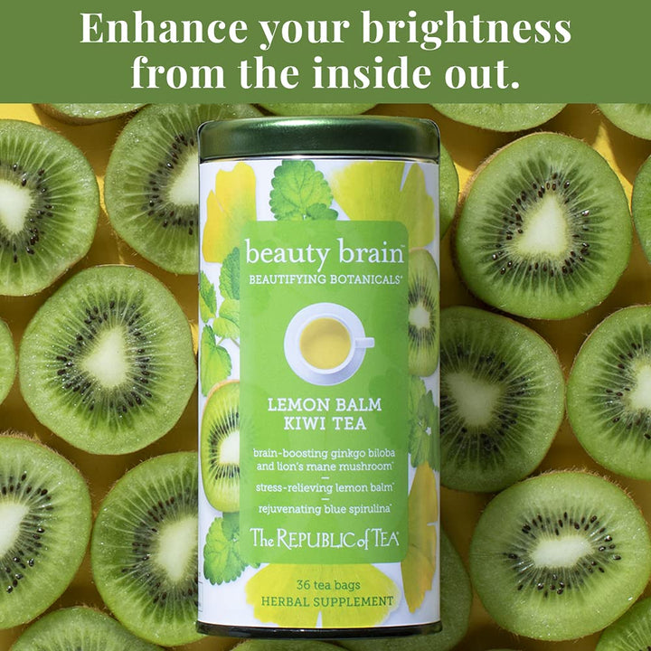Organic Lemon Balm Kiwi Caffeine Free Herbal Tea by Republic of Tea