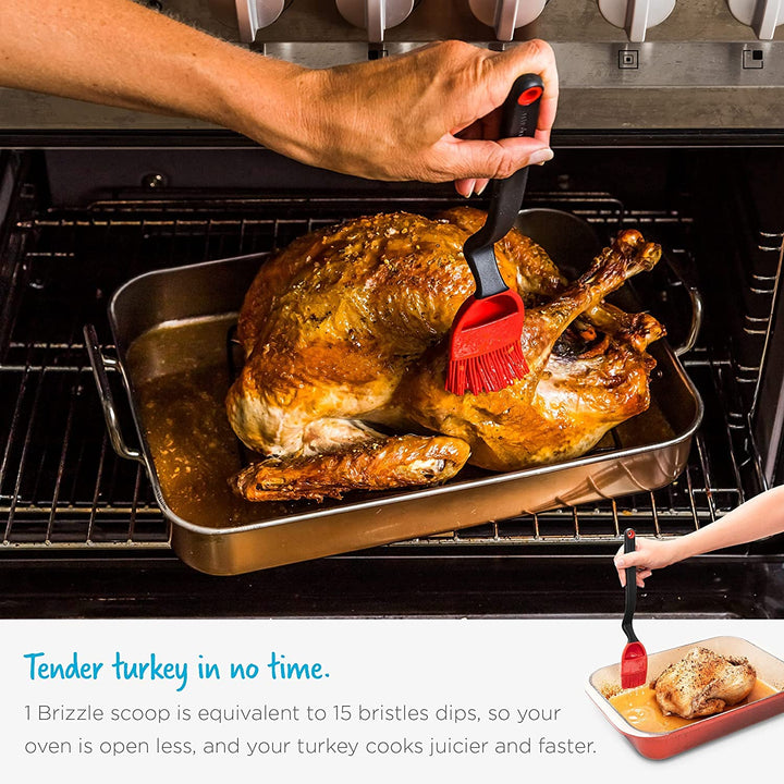 Brizzle Basting Brush for Grilling, Pastries, Meat by Dreamfarm