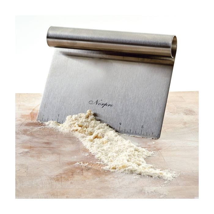 Plastic Bench Scraper for Baking - The Perfect Bowl Scraper, Dish Scraper,  Bread Cutter, Dough Cutter, and Dough Scraper - Good Grip Pan Scraper for  Kitchen Baking Tools 2 Piece, White 