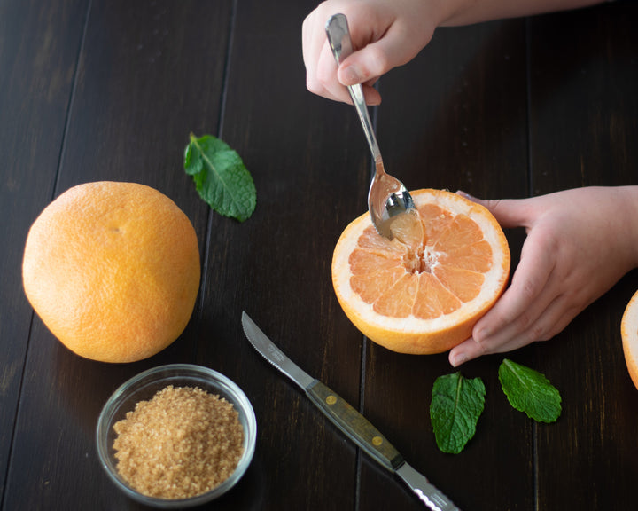 4 Piece Stainless Steel Serrated Edge Grapefruit Spoons Set by Norpro