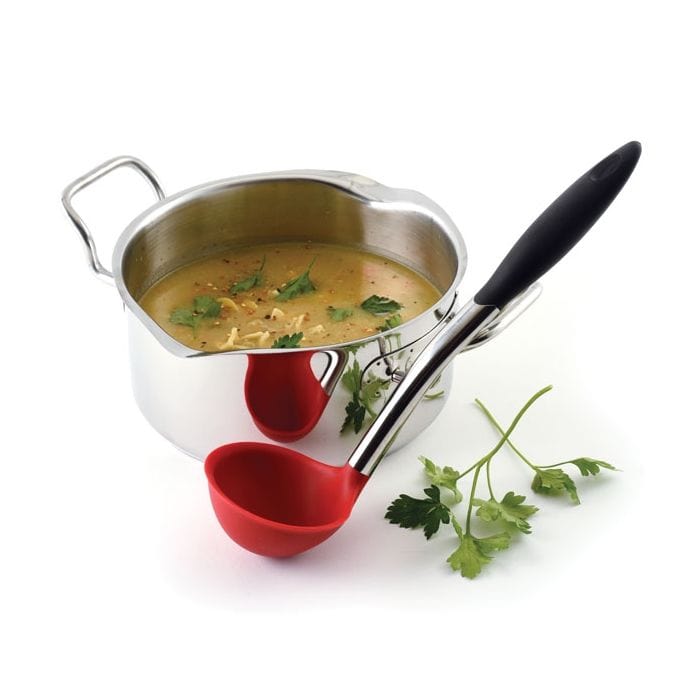Ladles Norpro Grip-EZ Stainless Steel and Silicone Ladle for Non-Stick Cookware
