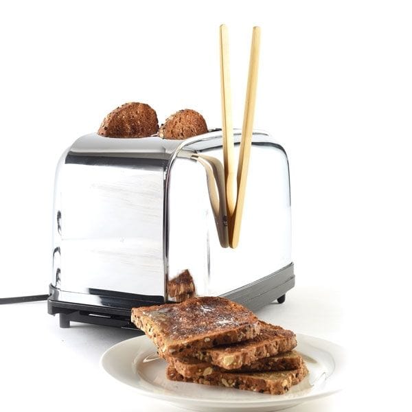 Norpro Norpro Bamboo Toaster Tongs with Magnet