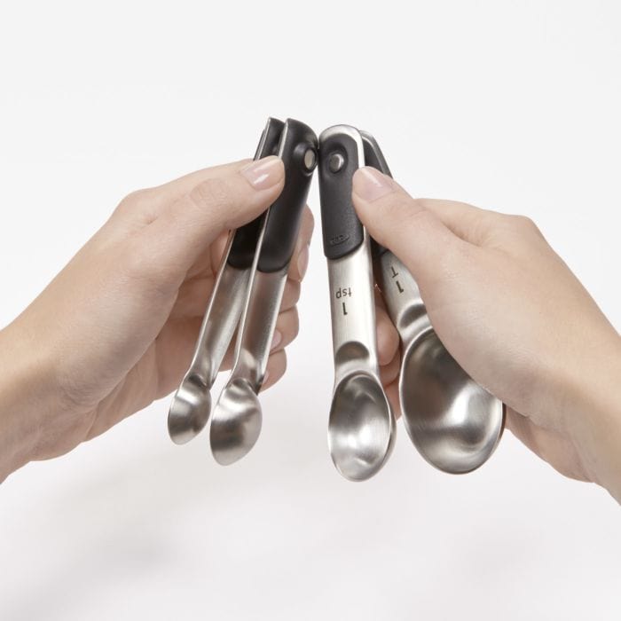 Good Grips Measuring Spoon Set, Stainless Steel, 4 Piece - 1 set