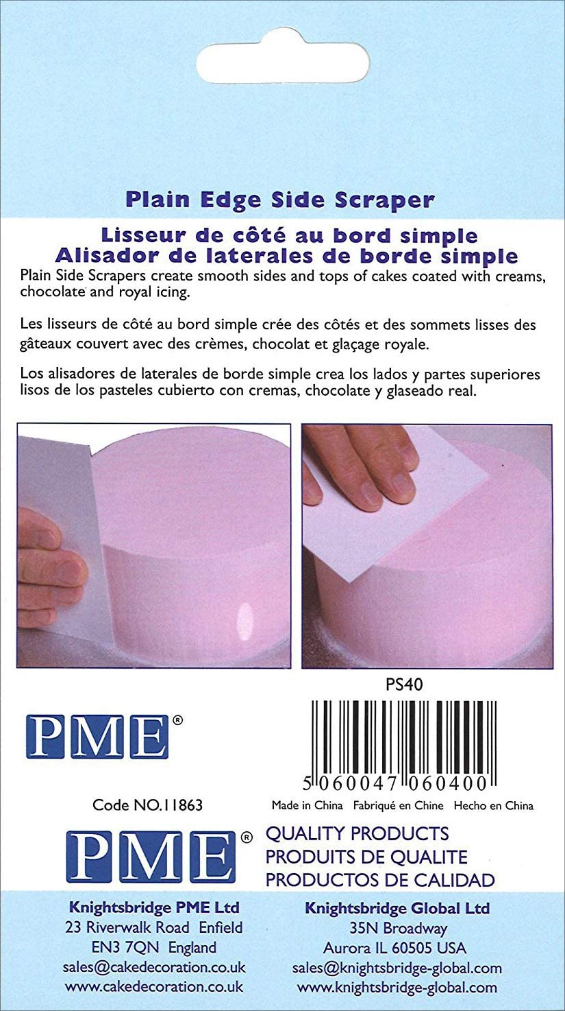 PME PME Plain Edge Side Scraper / Frosting Smoother