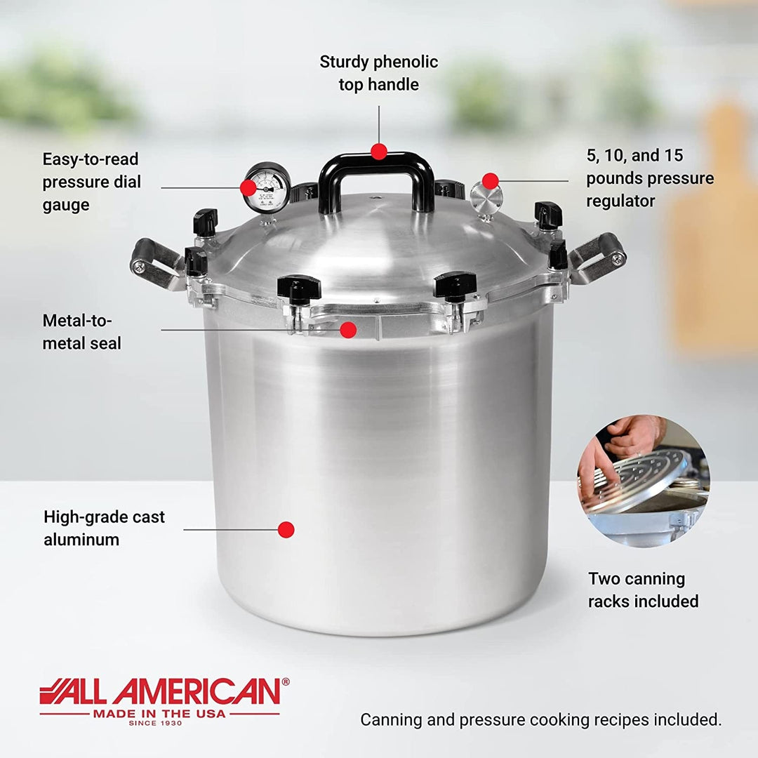 41 Quart All American Pressure Canner Sizes 941 Pressure Canner QT