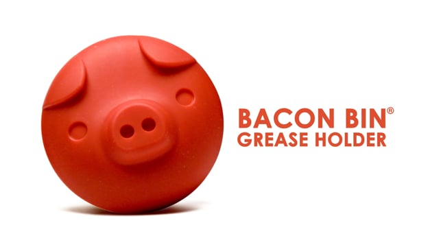 Bacon Bin Grease Holder Pink Pig Shape - Blanton-Caldwell