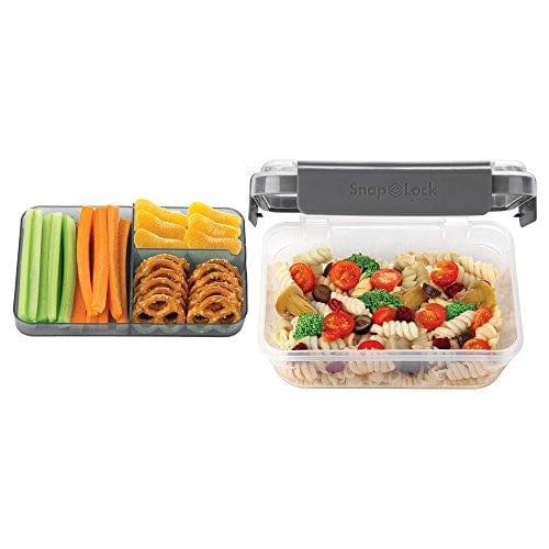 Progressive SnapLock Divided Bento to Go - Gray