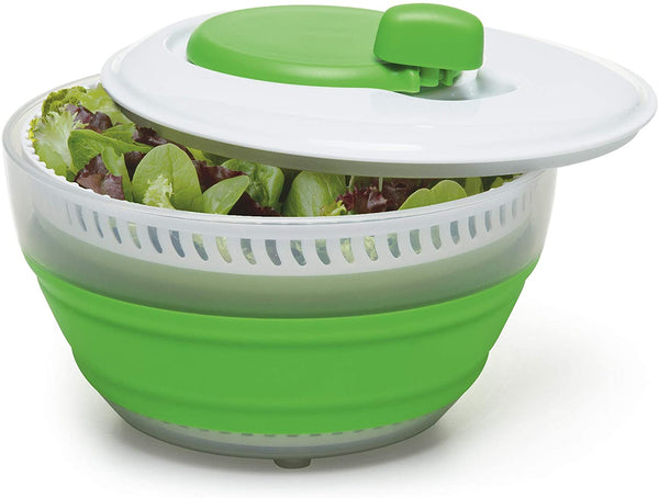 Single Serve Small Salad Spinner - Mini Prep Lettuce Spinner 