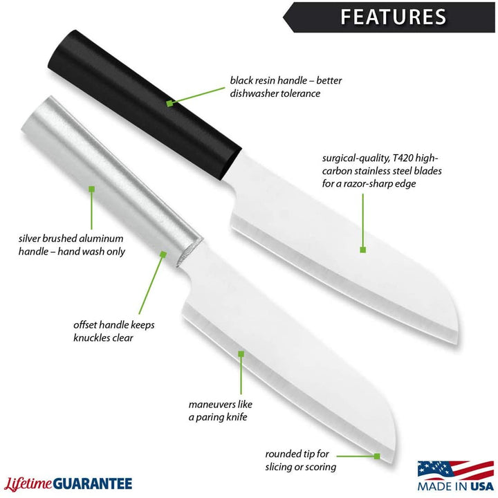 Rada Cutlery Cook's Utility Knife - Silver or Black
