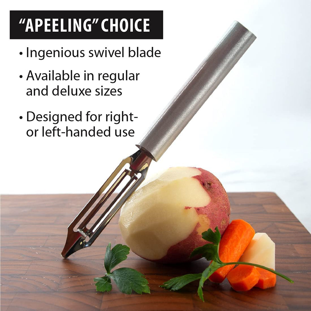 Rada Rada Deluxe Fruit / Vegetable Peeler - Silver or Black