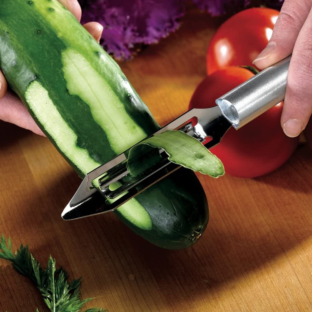 Rada Rada Deluxe Fruit / Vegetable Peeler - Silver or Black