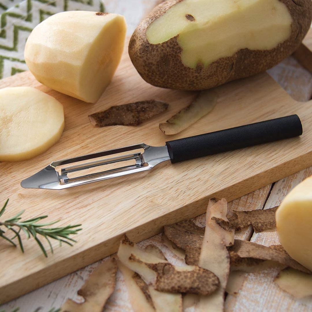 Rada Rada Cutlery Kitchen Basics Knife & Vegetable Peeler 3 Piece Set - Silver or Black