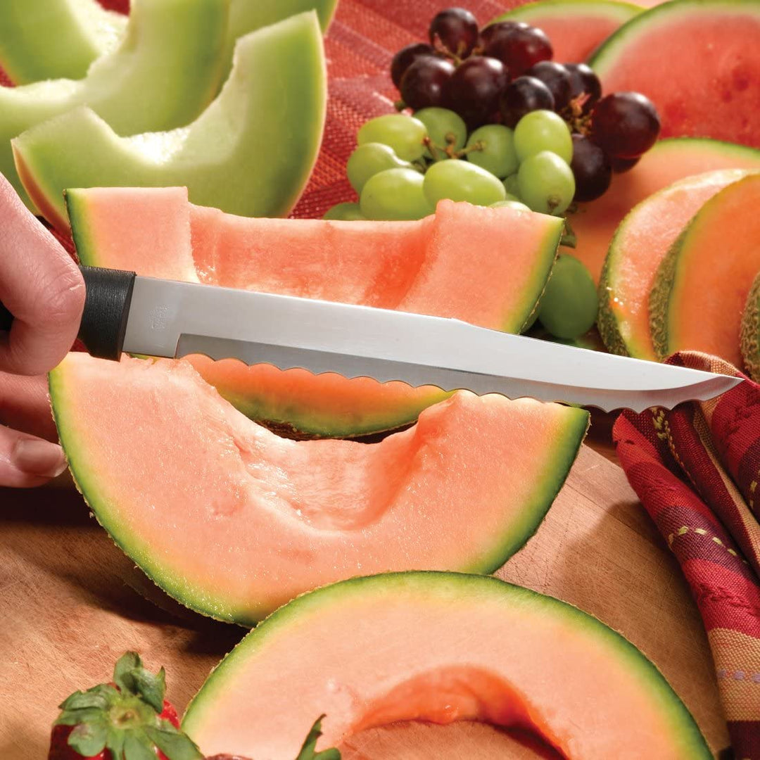 Rada Rada Cutlery Serrated Slicing Knife - Silver or Black