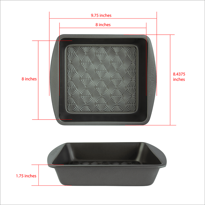 Range Kleen Taste of Home Non-Stick Square Baking Pan - 8 Inch