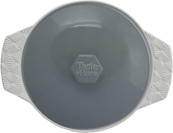 Range Kleen Taste of Home Stoneware Round Casserole with Lid