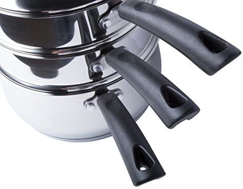 Range Kleen Range Kleen 3 Quart Covered Saucepan with Steamer and Double Boiler Insert