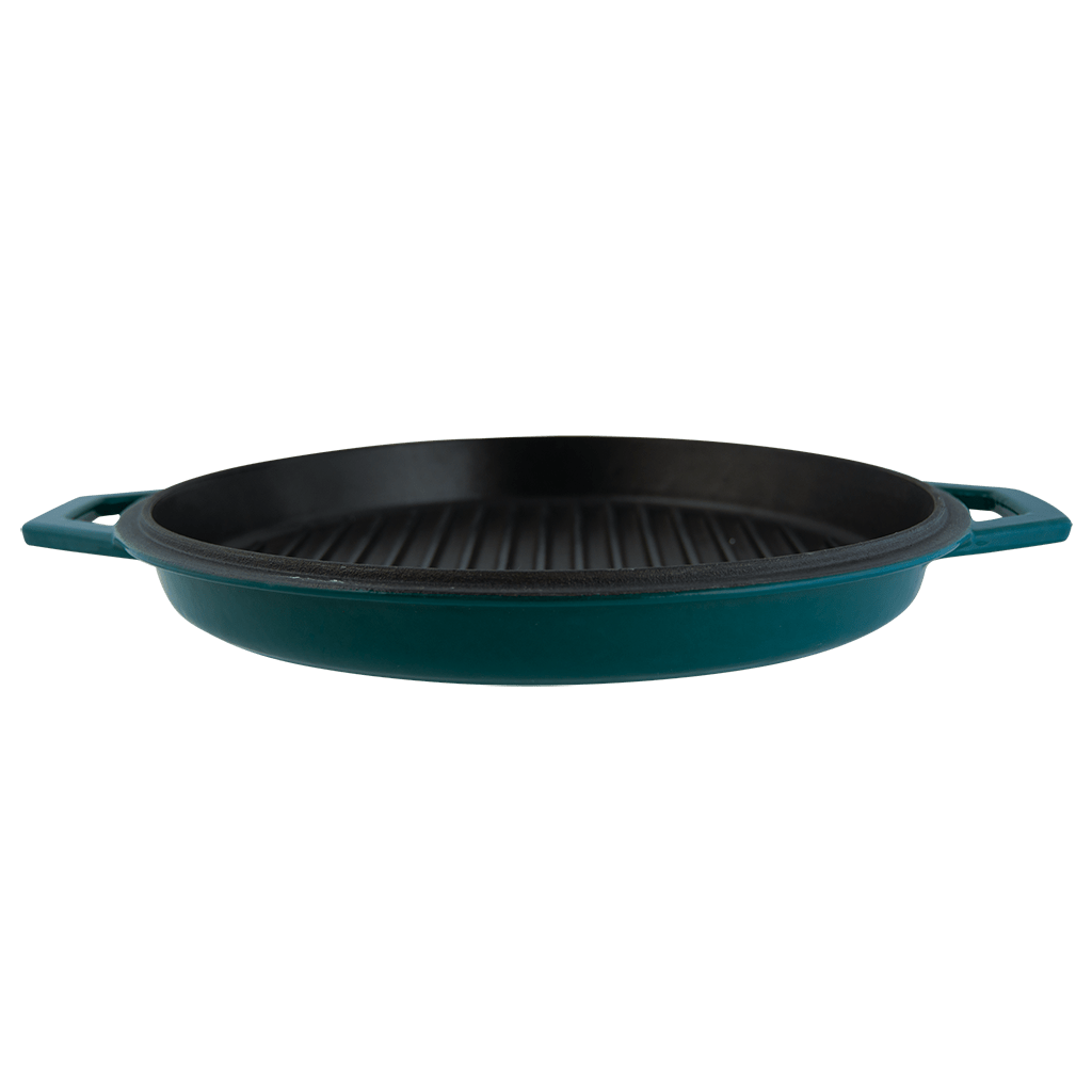 Taste of Home 7-Quart Enameled Cast Iron Dutch Oven with Grill Lid